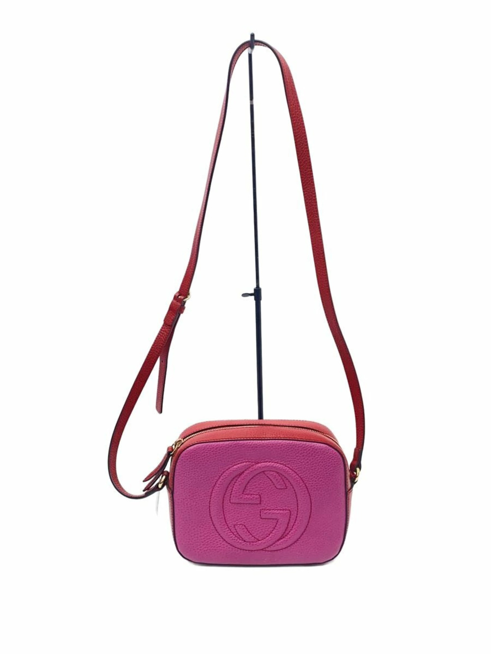 Gucci Shoulder Bag Soho Disco Leather Pink
